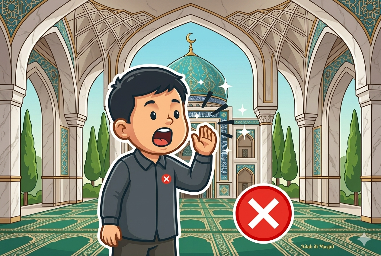 Tidak berteriak atau gaduh